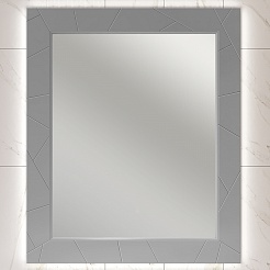 Opadiris Зеркало для ванной Луиджи 90 серое матовое – фотография-1